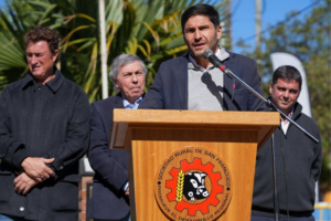 El gobernador de Santa Fe, Maximiliano Pullaro.