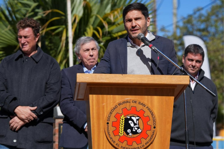 El gobernador de Santa Fe, Maximiliano Pullaro.
